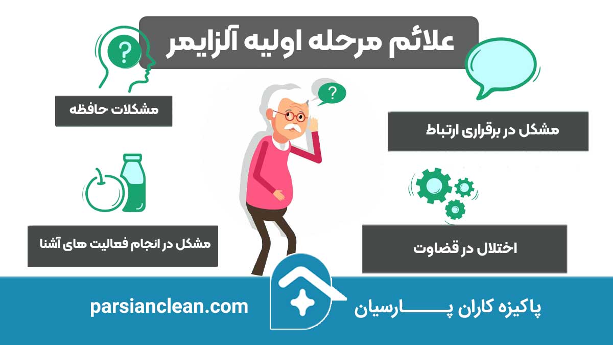 مرحله اولیه آلزایمر | پاکیزه کاران پارسیان